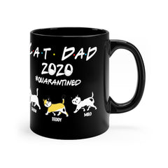 Personalized Mug - Cat Dad 2020 Quarantined