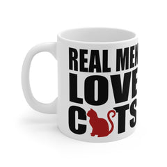 Personalized Mug - Real Men Love Cats Father's Day