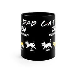 Personalized Mug - Cat Dad 2020 Quarantined