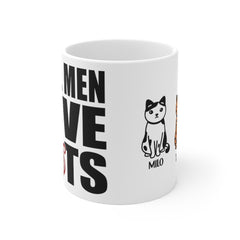 Personalized Mug - Real Men Love Cats Father's Day