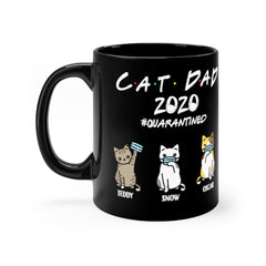 Cat Dad 2020 Quarantined - Personalized Mug