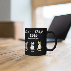 Cat Dad 2020 Quarantined - Personalized Mug