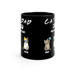 Cat Dad 2020 Quarantined - Personalized Mug