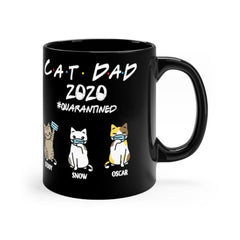 Cat Dad 2020 Quarantined - Personalized Mug