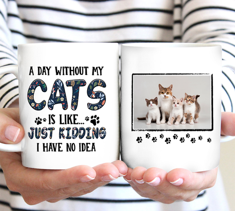 Personalized Mug - A Day Without My Cats